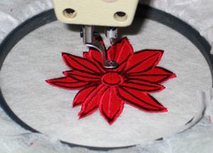 3D Poinsettia Applique and Doily Set image 4