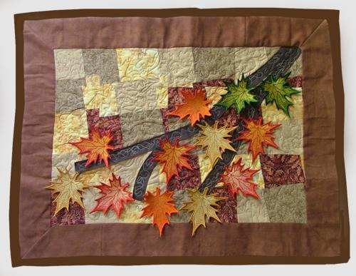 Fall Leaves Mini-Quilt image 1