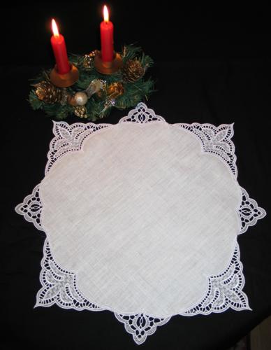 Christmas Bowl, Doily, Napkin Holder and Bottle Apron Set image 7