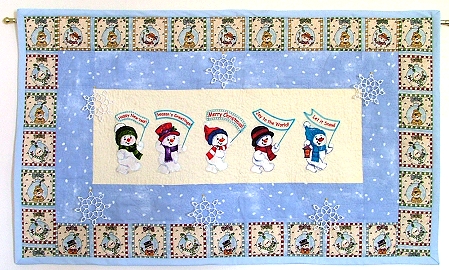 Snowman Parade Wall Hanging image 1