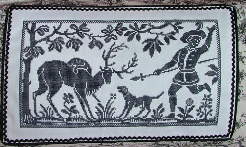 Toile Pillows with Hunting Scenes image 2