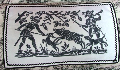 Toile Pillows with Hunting Scenes image 3