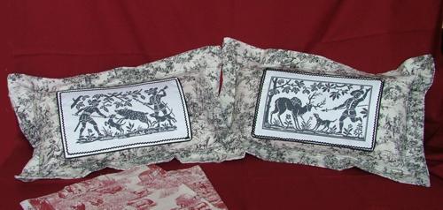 Toile Pillows with Hunting Scenes image 10
