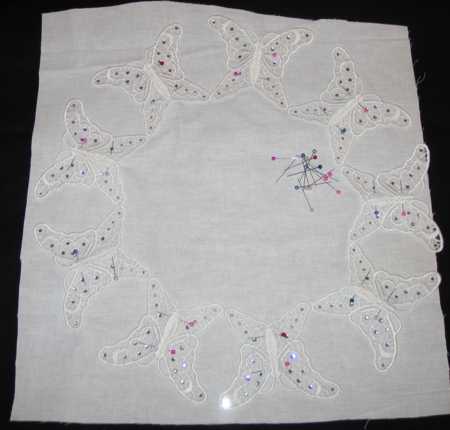 Butterfly Organza Bowl and Doily Set image 9