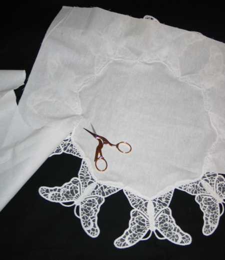 Butterfly Organza Bowl and Doily Set image 11