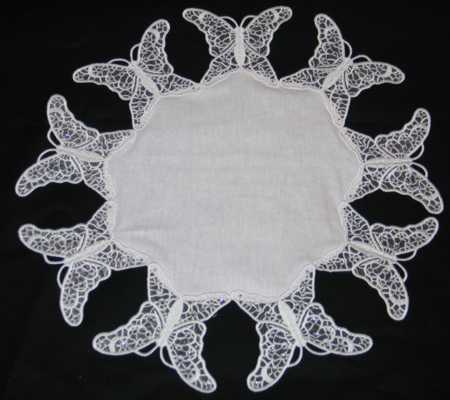 Butterfly Organza Bowl and Doily Set image 8