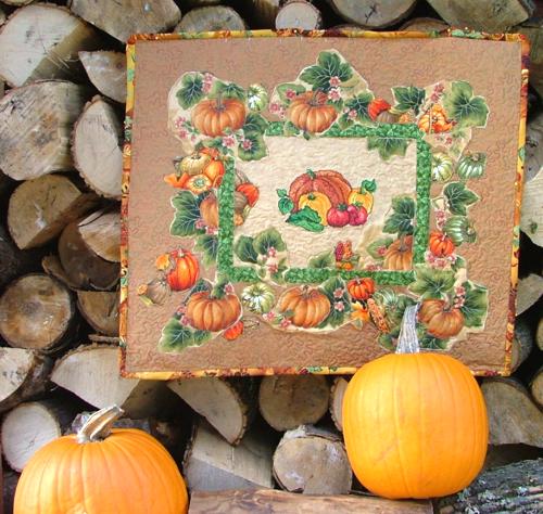 Pumpkin Mini Quilt image 1