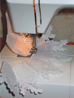 Embroidering and Assembling a Free Standing Lace Bowl image 6