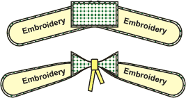 Decorative Embroidered Fruit Bow image 7