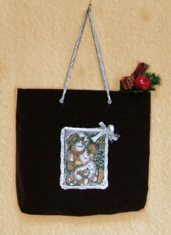 Embroidered Gift Bags for Christmas image 1