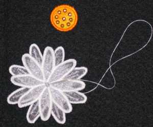 3D Daisy Bowl and Doily Set image 5