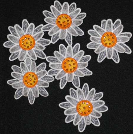 3D Daisy Bowl and Doily Set image 7