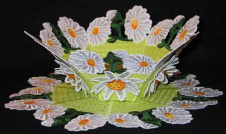 3D Daisy Bowl and Doily Set image 10