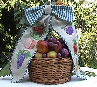 Decorative Embroidered Fruit Bow image 9