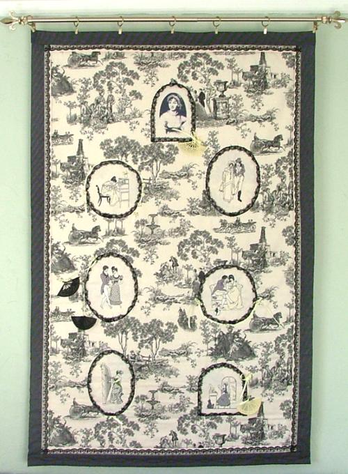 Jane Austen Quilted Wall Hanging image 1
