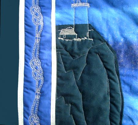 Moonlit Seascape Wall Quilt image 5