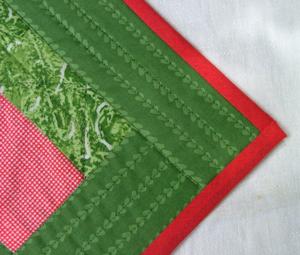 Quilted Summer Tabletop with Strawberry Embroidery image 9