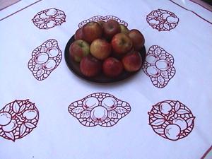 Blue and Red Tablecloth image 6