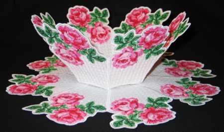 Assembling the Rose Tapestry Bowl and Doily Set image 2