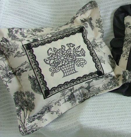 Toile Pillows with Embroidery image 7