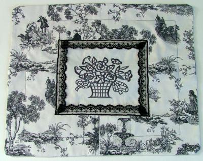 Toile Pillows with Embroidery image 6