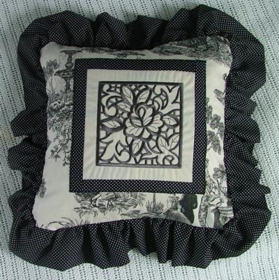 Toile Pillows with Embroidery image 8