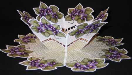 The Violets Bowl and Doily Set image 2