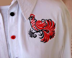White Shirt with Embroidery or How to Restore Your Clothing Using Embroidery image 6