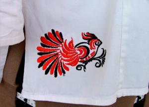 White Shirt with Embroidery or How to Restore Your Clothing Using Embroidery image 5