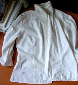 White Shirt with Embroidery or How to Restore Your Clothing Using Embroidery image 1