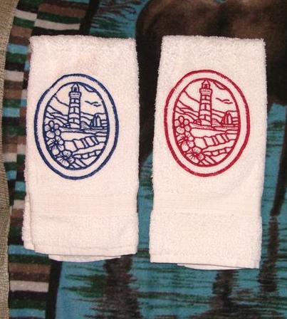 Terry Towels with Lace Designs image 2