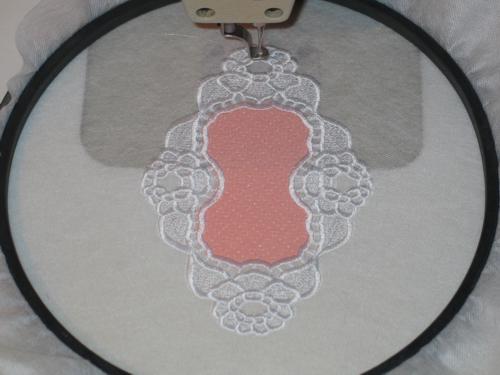 Appliqué FSL Doily Set image 6