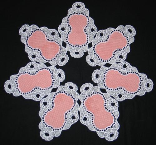 Appliqué FSL Doily Set image 7