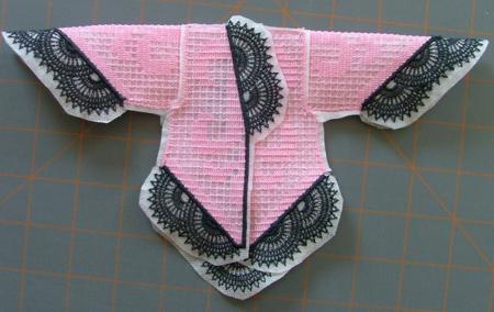FSL Crochet Lace-Trimmed Jacket for 12" Doll image 5