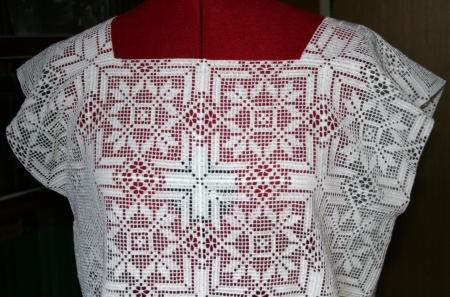 Blouse with FSL Crochet Square Set image 4