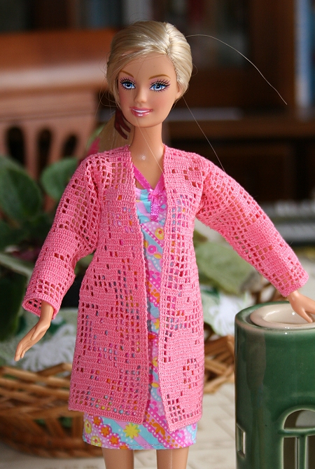 FSL Crochet Cardigan for 12" Doll image 8