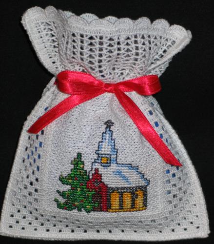 Crochet Christmas Gift Bags image 4