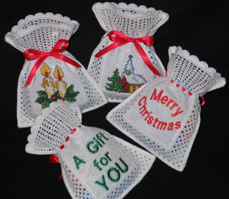 Crochet Christmas Gift Bags image 5