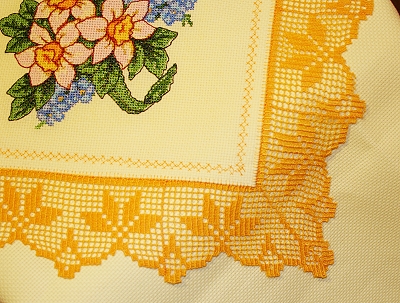 Narcissus Doily with Crochet Lace image 4