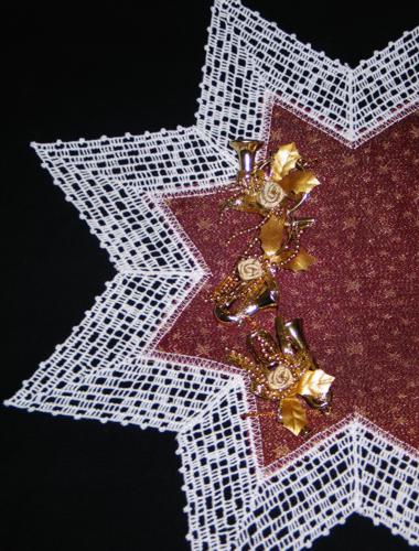 Crochet Christmas Star Doily image 5