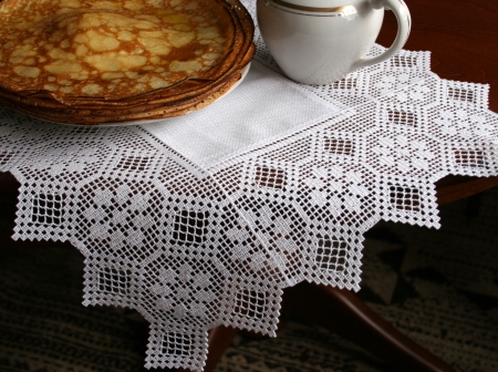 Doily with Geometric Crochet Border Lace image 8