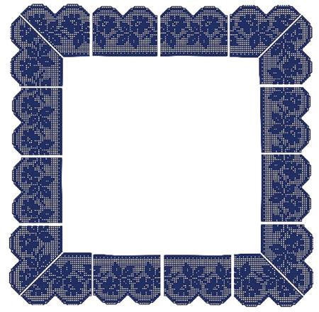 Rose Doily with Crochet Lace image 5