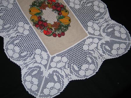 Harvest Doily with Crochet Border Lace image 7