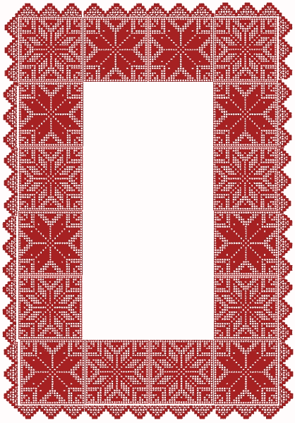 Santa Doily with Crochet Lace image 2