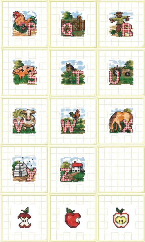 Farm Alphabet Quilt Blocks image 2