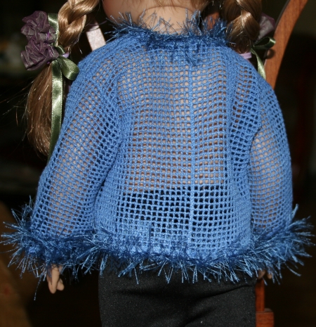 Basic Crochet Cardigan for 18" Dolls image 7