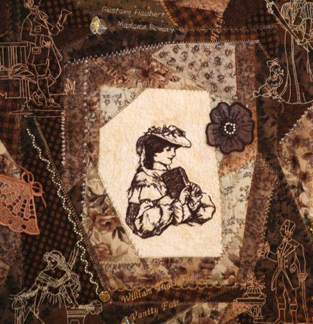 Victorian Novel Readers Wall Quilt image 6