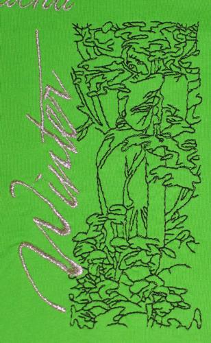 T-shirt with Seasons by A. Mucha Machine Embroidery image 5