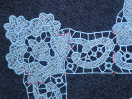 FSL Crocus Square Doily image 3