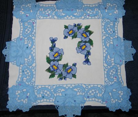 FSL Crocus Square Doily image 4